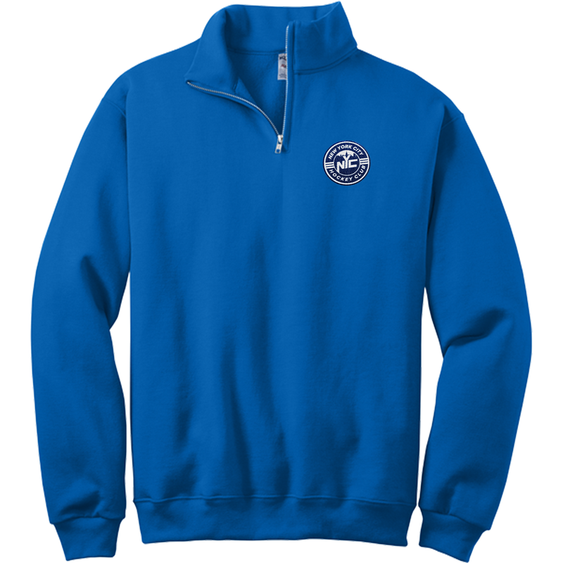 NYC Hockey Club NuBlend 1/4-Zip Cadet Collar Sweatshirt