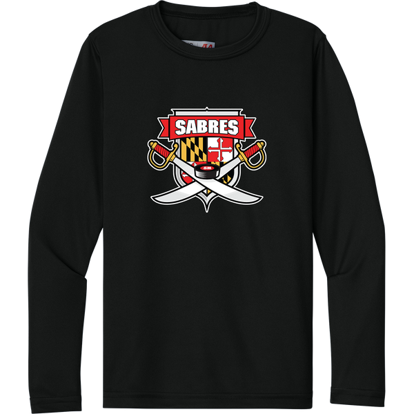 SOMD Sabres Youth Cooling Performance Long Sleeve Tee