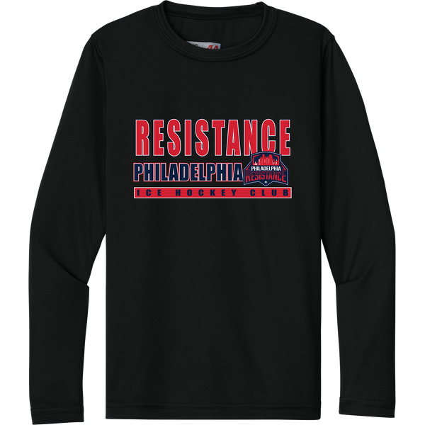 Philadelphia Resistance Youth Cooling Performance Long Sleeve Tee