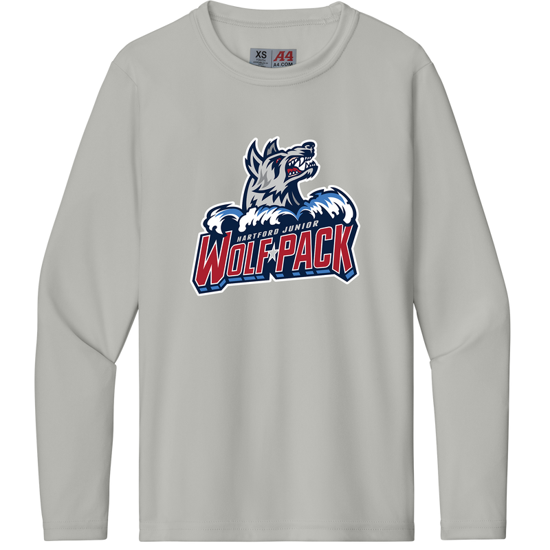 Hartford Jr. Wolfpack Youth Cooling Performance Long Sleeve Tee