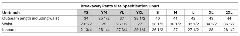 Kensington Valley Rebels Breakaway Adult Jogger Pants