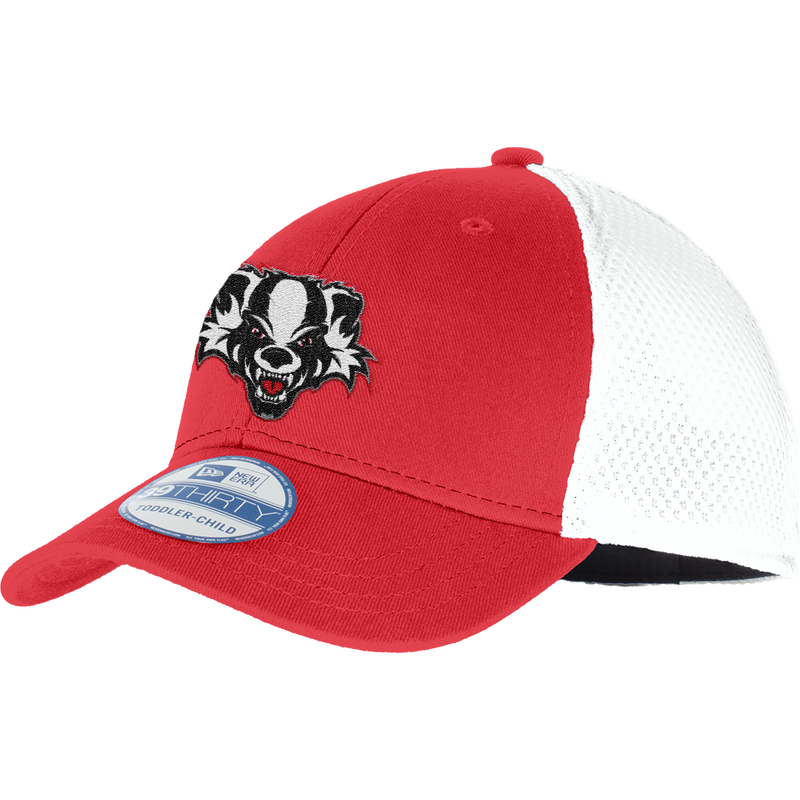 Scary Badgers New Era Youth Stretch Mesh Cap