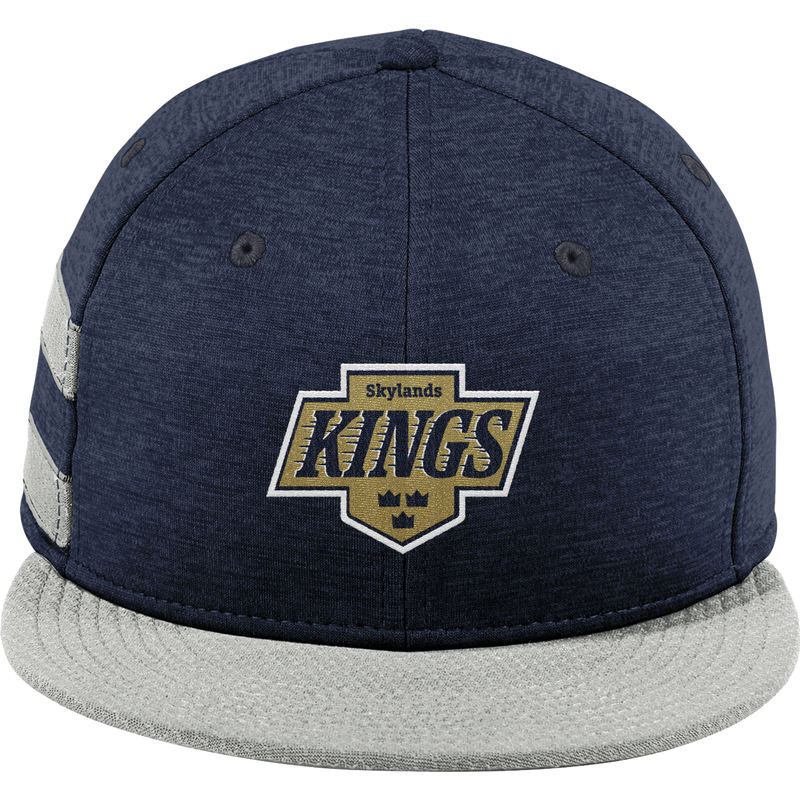 Skylands Kings New Era Shadow Heather Striped Flat Bill Snapback Cap