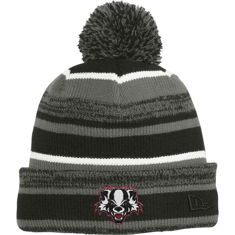 Scary Badgers New Era Sideline Beanie