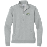 HVM Bulldogs Nike Women's Club Fleece Sleeve Swoosh 1/2-Zip