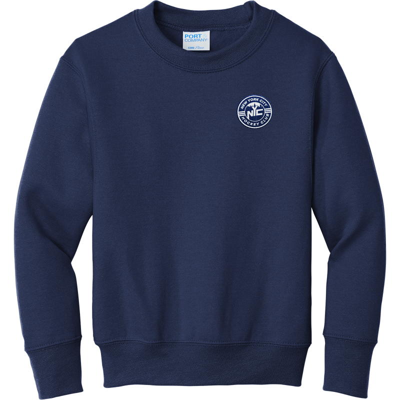 NYC Hockey Club Youth Core Fleece Crewneck Sweatshirt